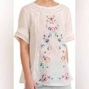 Floral Embroidered Blouse by Umgee
